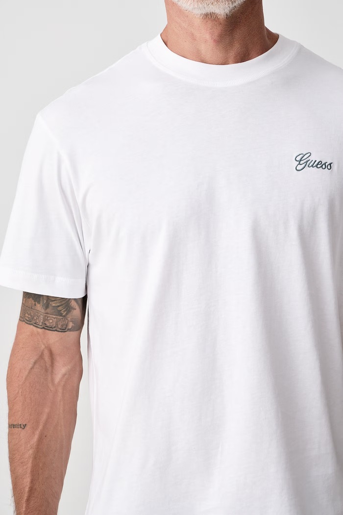 T-shirt oversize męski bawełniany Guess M6BI35.K6174 biały