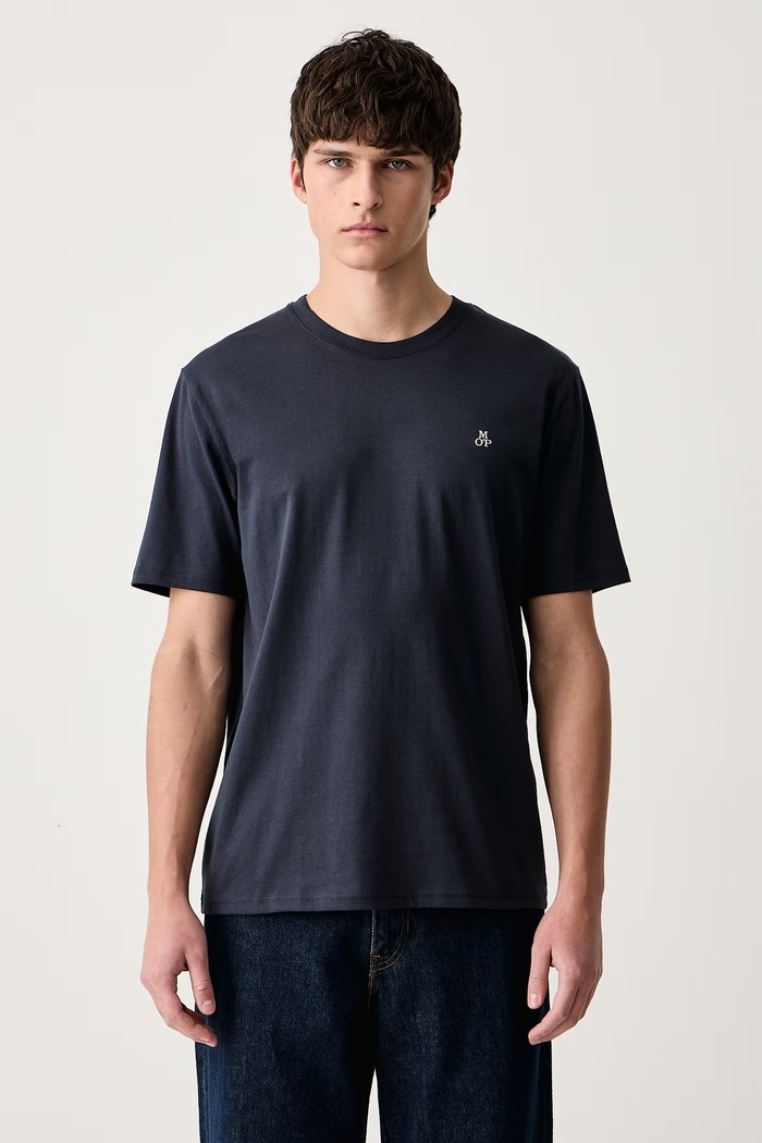 Marc O'Polo T-shirt męski bawełniany 2-pack granatowy 5000012652