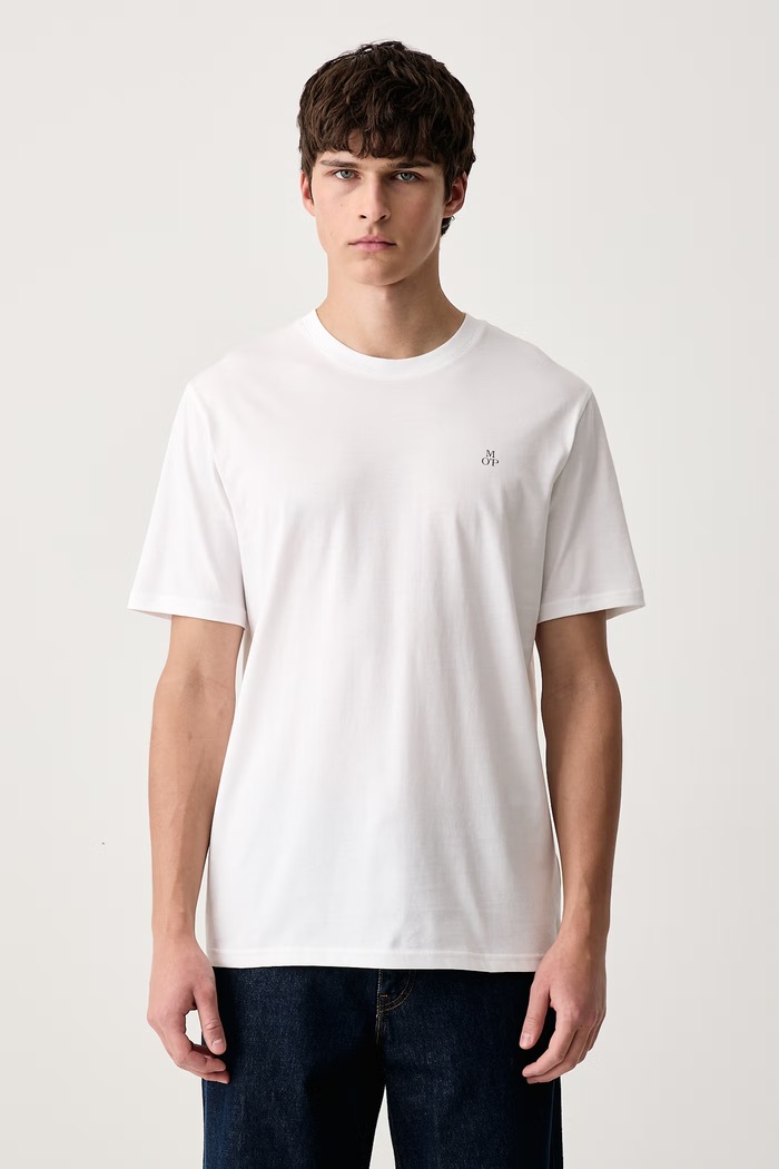 Marc O'Polo T-shirt męski bawełniany 2-pack 5000012652 granatowy AW26