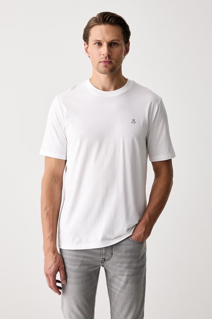 T-shirt męski bawełniany 2-pack Marc O'Polo 5000012652 szary
