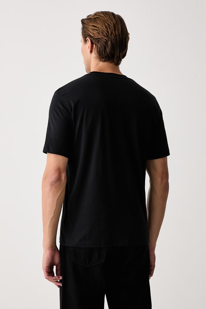 T-shirt męski bawełniany 2-pack Marc O'Polo czarny 5000012652
