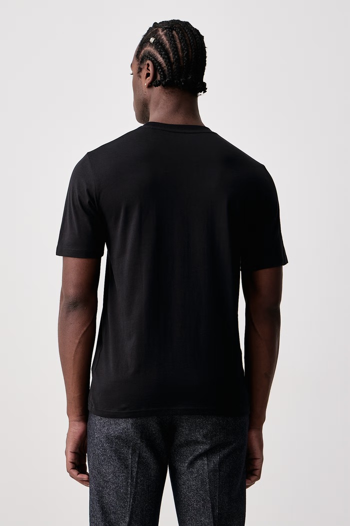 T-shirt męski bawełniany 2-pack Marc O'Polo 5000012652 czarny
