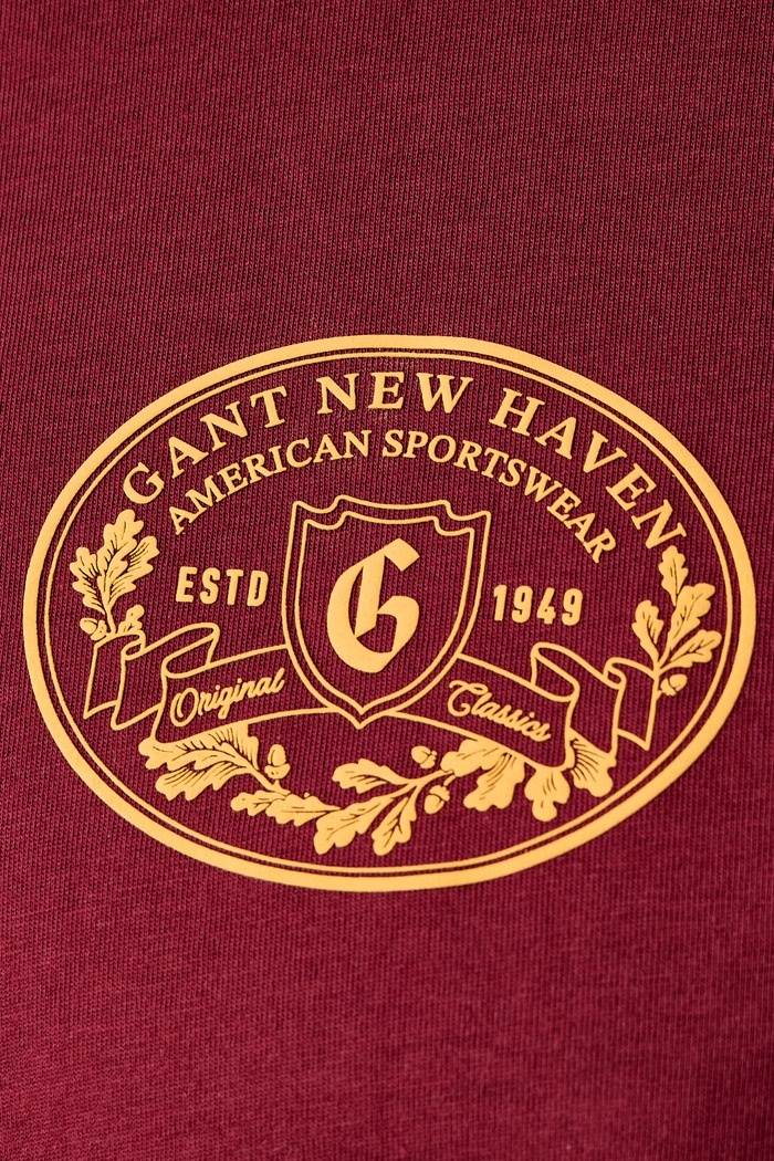 T-shirt męski bawełniany Gant czerwony 2003471