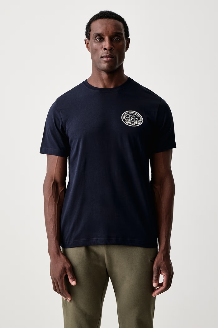 Gant T-shirt męski bawełniany granatowy 2003471