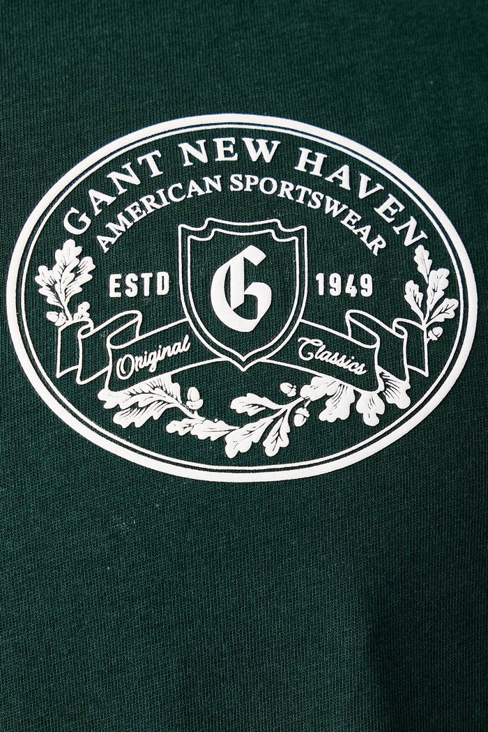 T-shirt męski bawełniany Gant zielony 2003471
