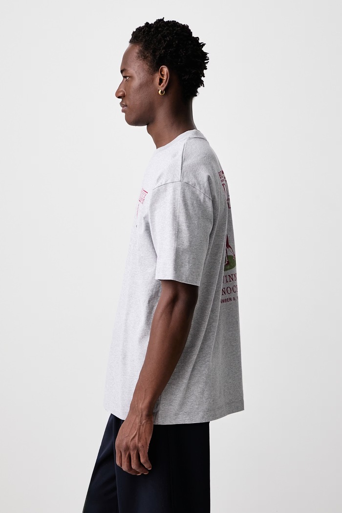 T-shirt męski bawełniany Drôle de Monsieur M.TS342.CO248 szary