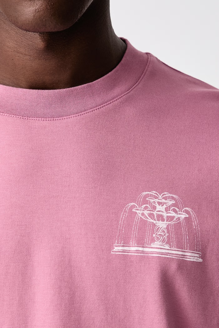 Drôle de Monsieur T-shirt męski bawełniany Fountain M.TS344.CO002