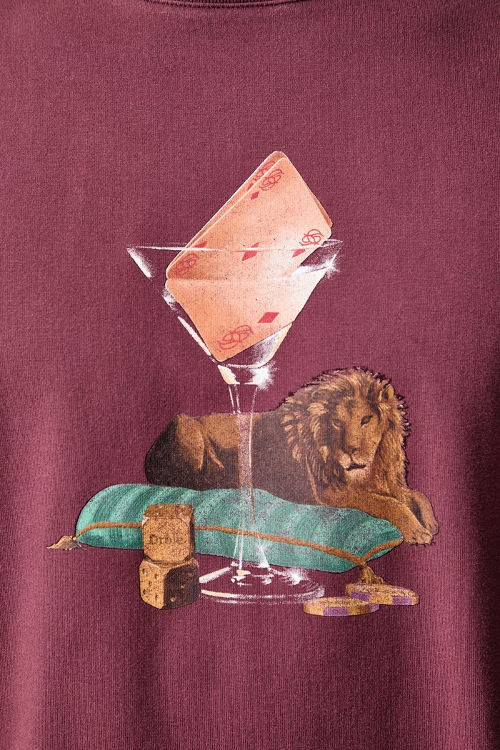 Drôle de Monsieur T-shirt męski bawełniany Glass Lion M.TS354.CO248