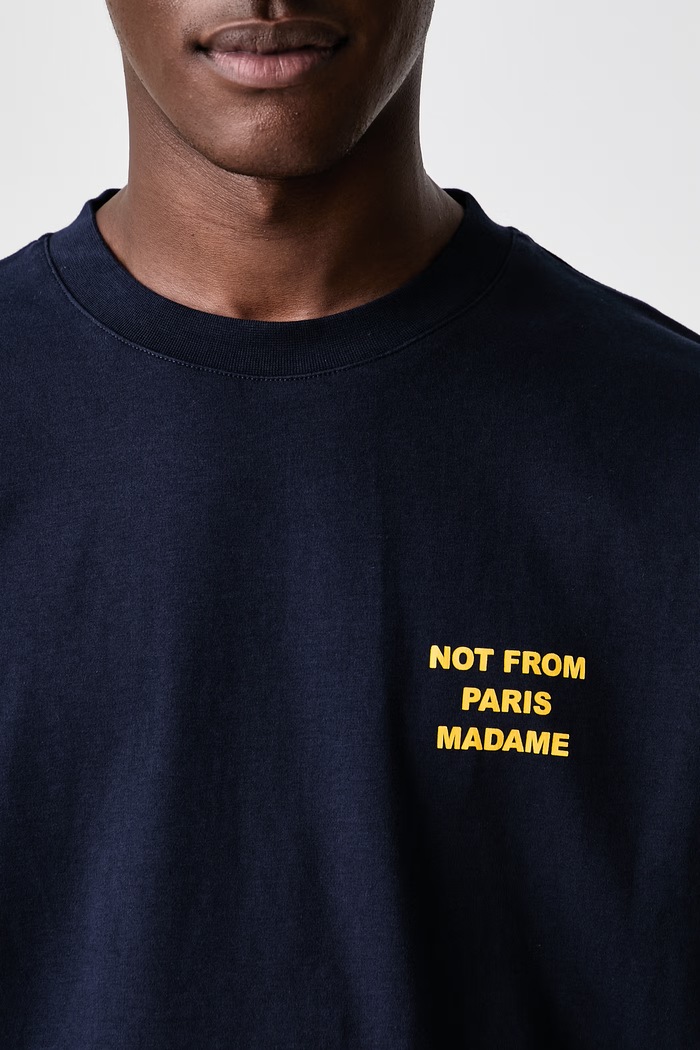 Drôle de Monsieur T-shirt męski bawełniany Bold Slogan M.TS203.CO002