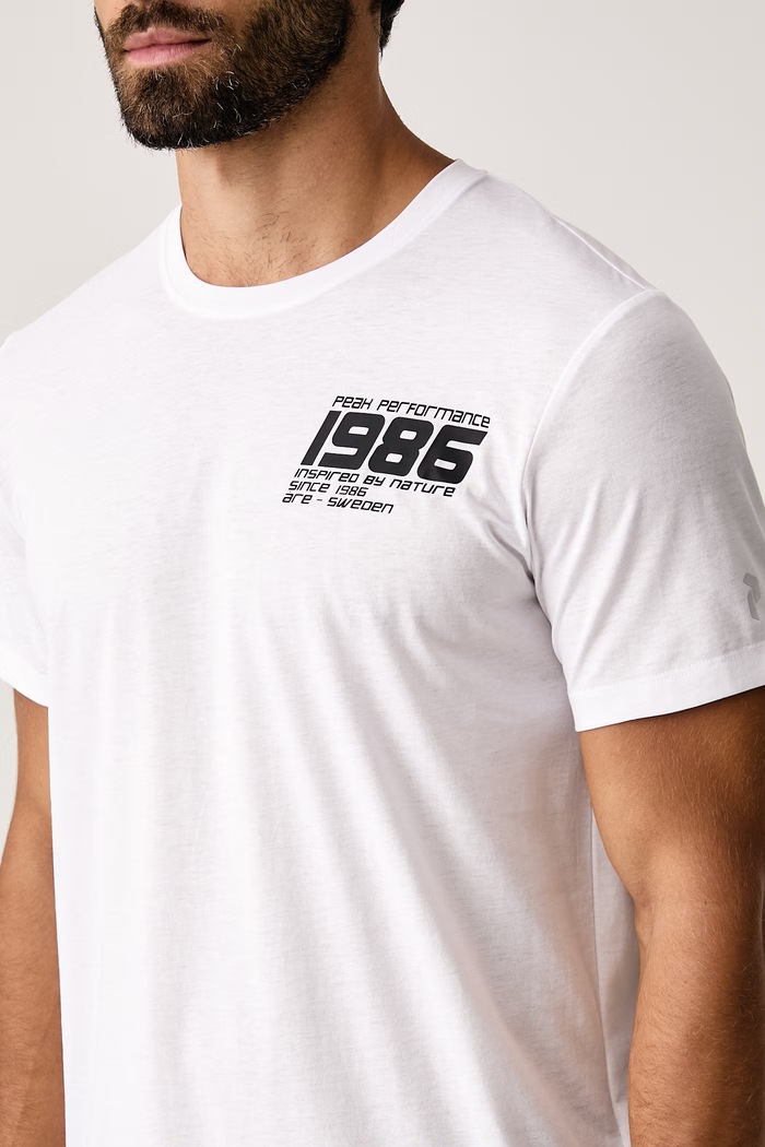 T-shirt męski Explore Peak Performance G79744400 biały