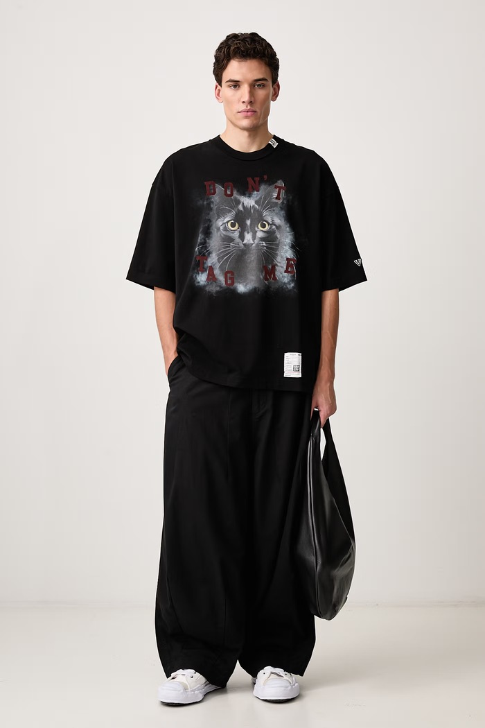 Maison MIHARA YASUHIRO T-shirt cotton men's J17TS823 black AW26