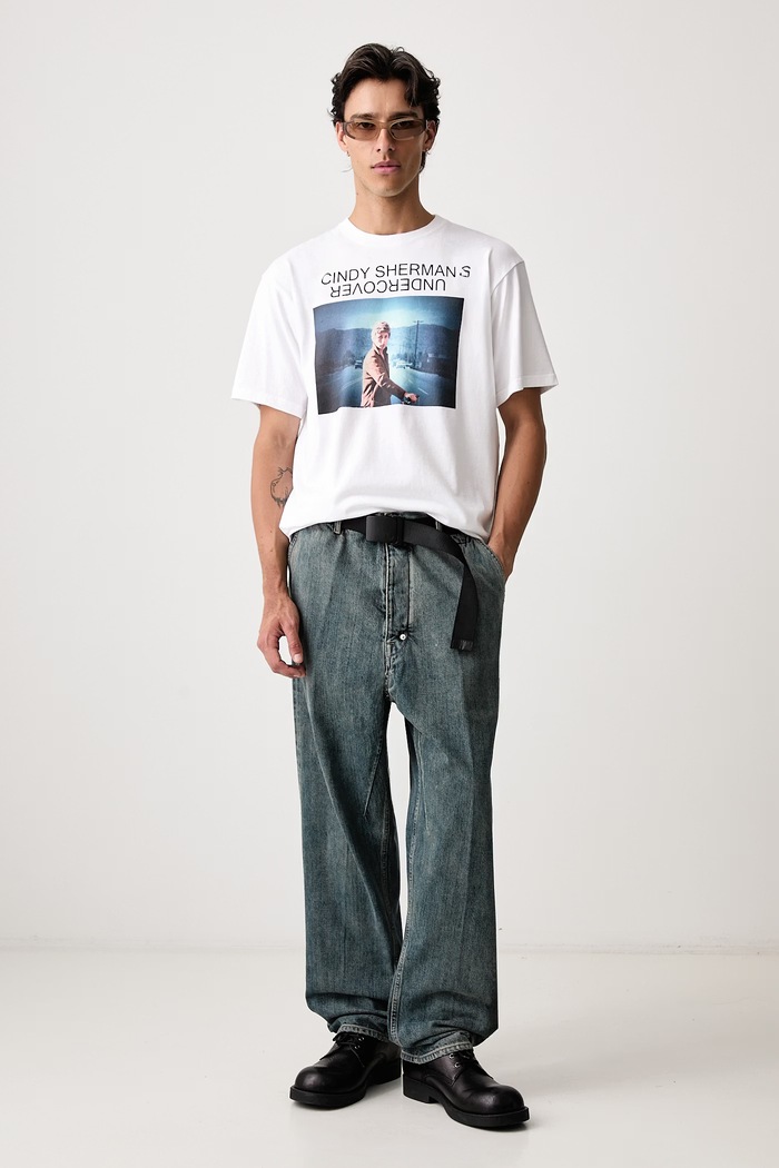 Undercover T-shirt bawełniany męski UC2F4814.2 biały AW26