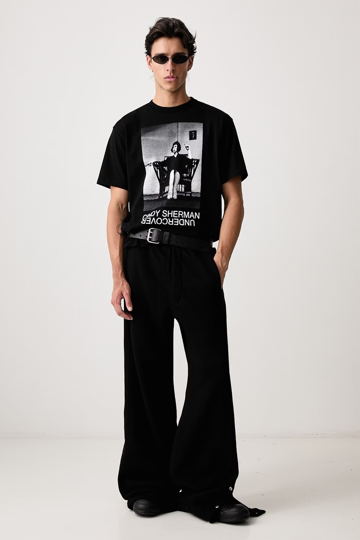 Undercover T-shirt bawełniany męski UC2F4814.1 czarny AW26