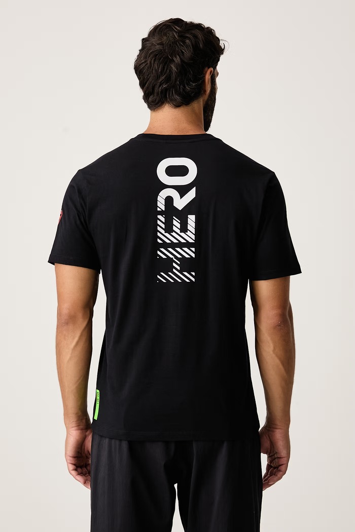 Rossignol T-shirt męski bawełniany HERO czarny RLPMY01