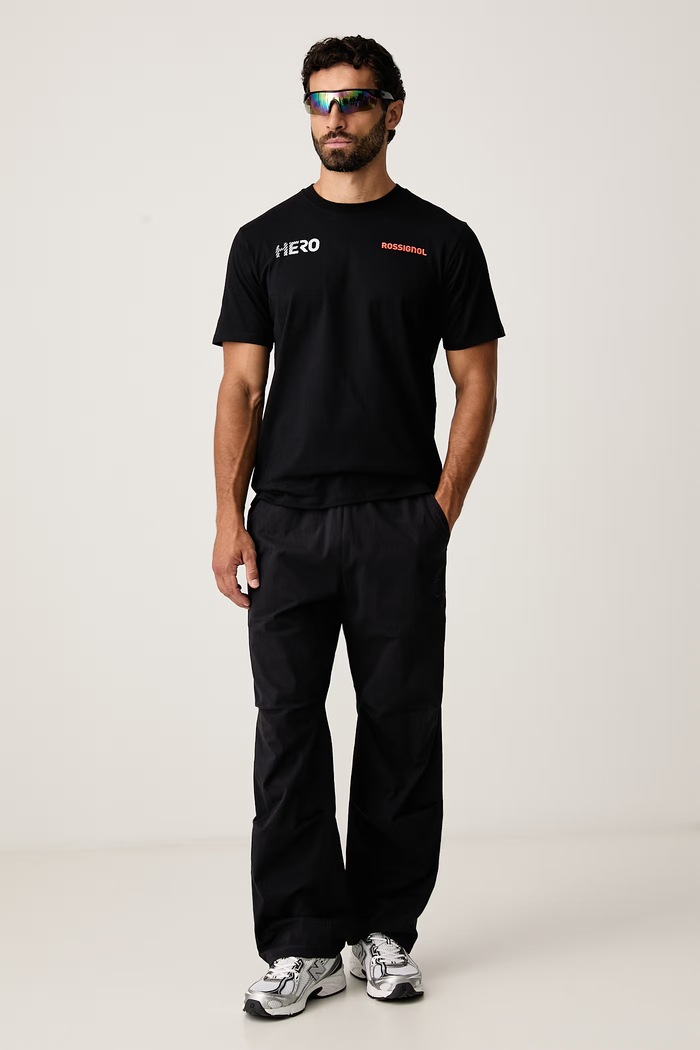 Rossignol T-shirt męski bawełniany HERO RLPMY01 czarny AW26