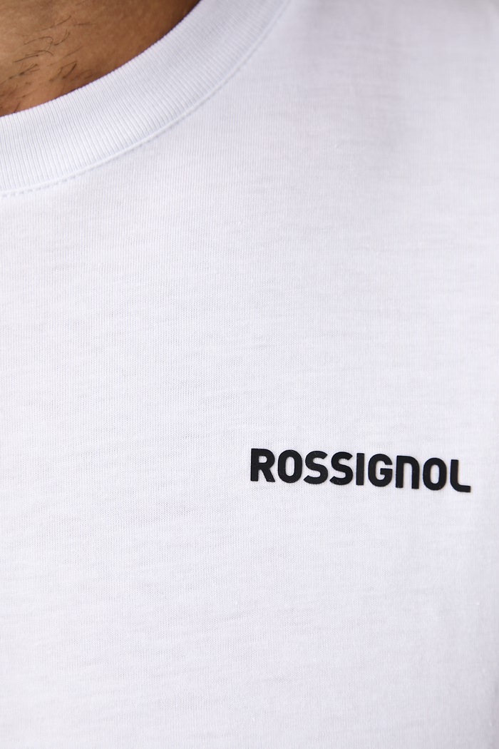 T-shirt męski bawełniany WATERFALL Rossignol biały RLPMY03