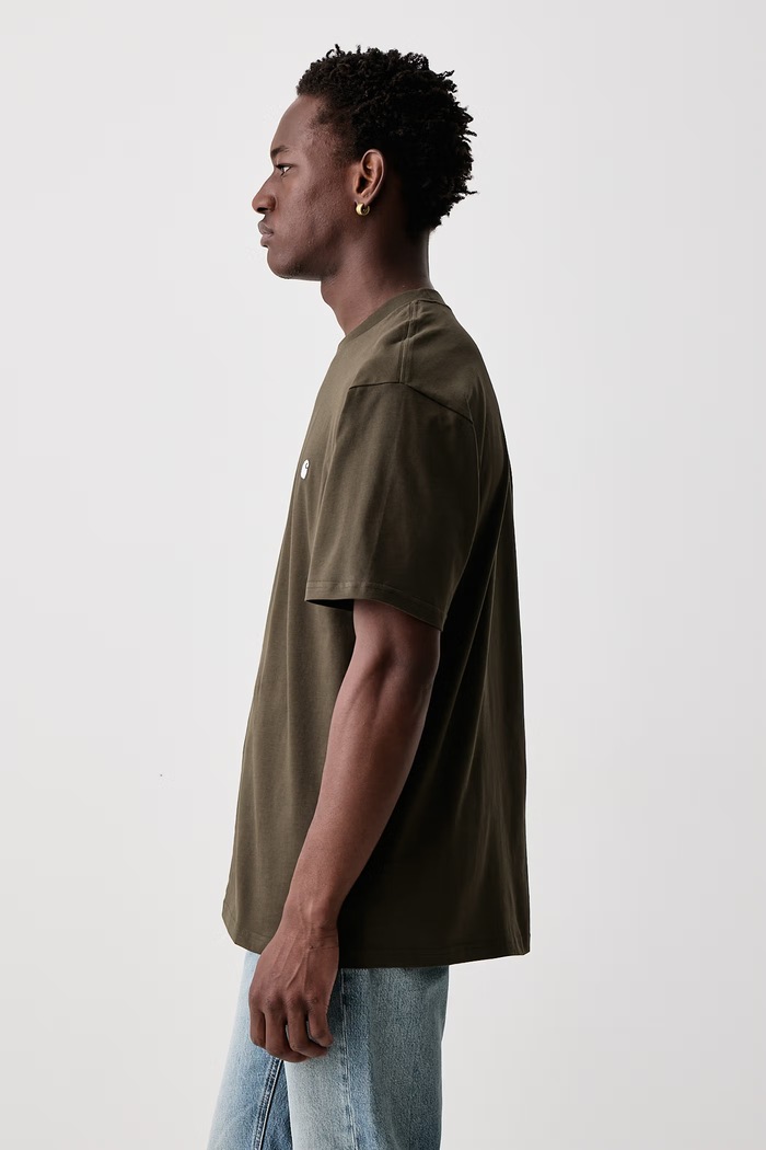 Madison T-shirt bawełniany męski Carhartt WIP I033000.00XXX zielony