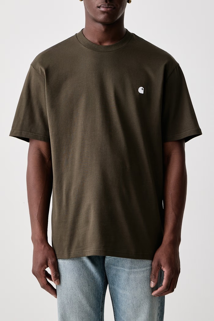 Madison T-shirt bawełniany męski Carhartt WIP zielony I033000.00XXX