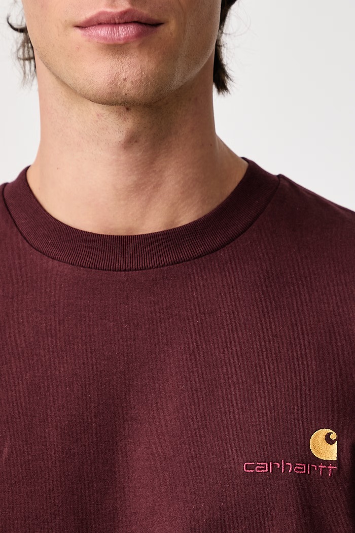 Carhartt WIP American Script T-shirt bawełniany męski I029956.826XX