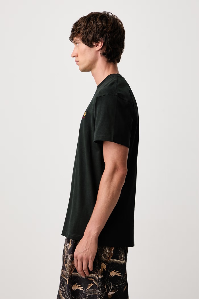 American Script футболка из хлопка для мужчин Carhartt WIP I029956.3T6XX зелёный