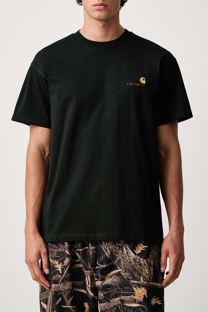American Script футболка из хлопка для мужчин Carhartt WIP зелёный I029956.3T6XX