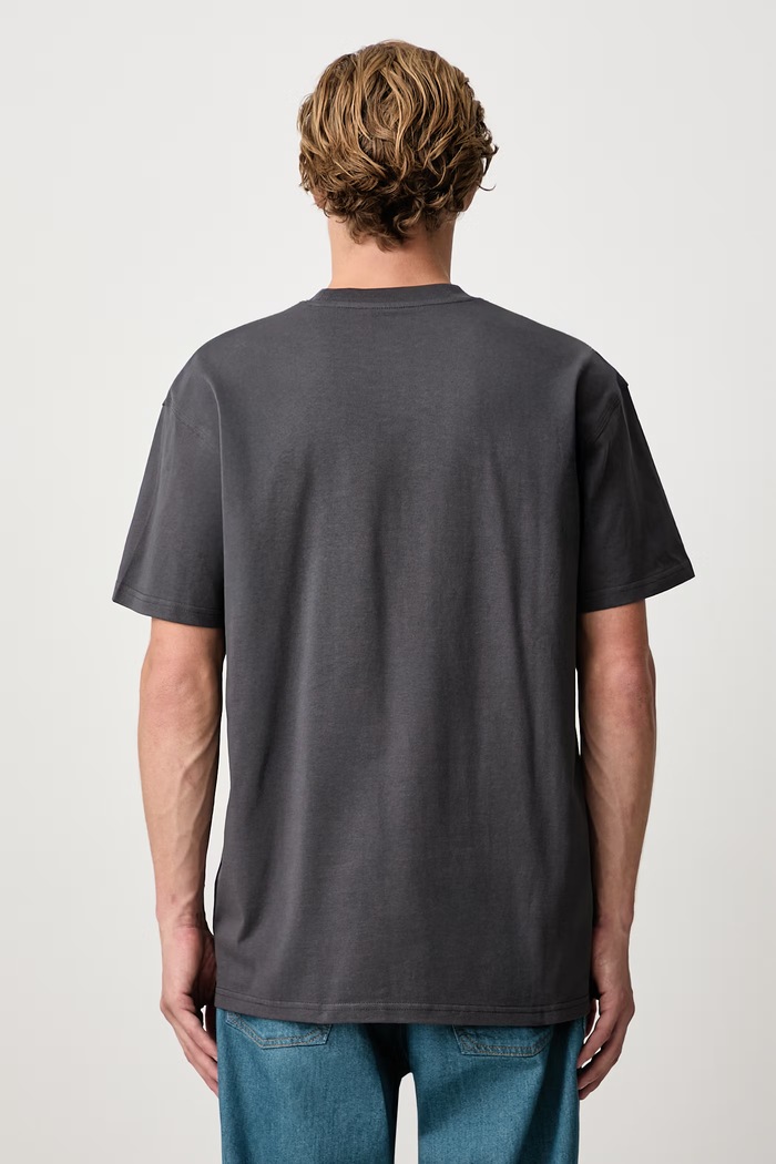 Odzież Carhartt WIP American Script T-shirt bawełniany męski I029956.87XX szary