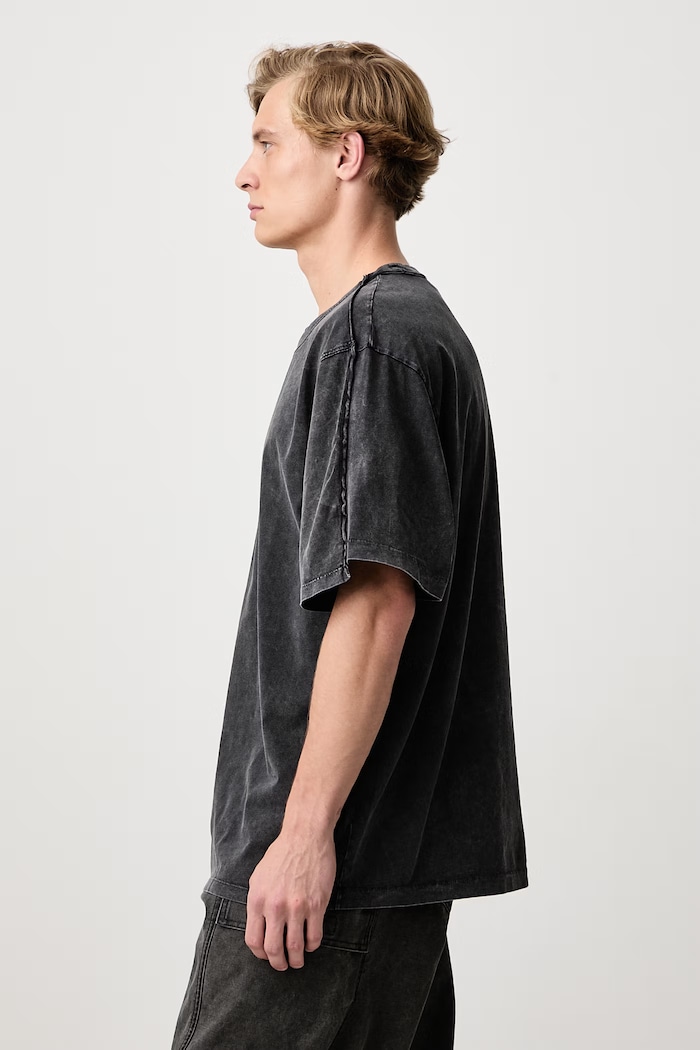 Off Stamp Overlap Regular t-shirt cotton men's Off-White 44MAA16NF26J005001 black