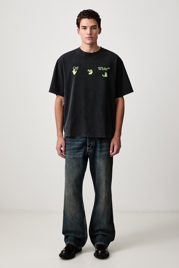 Off-White Bacco Arrow Skate t-shirt cotton Men's 44MAA120F26J019001 black AW26