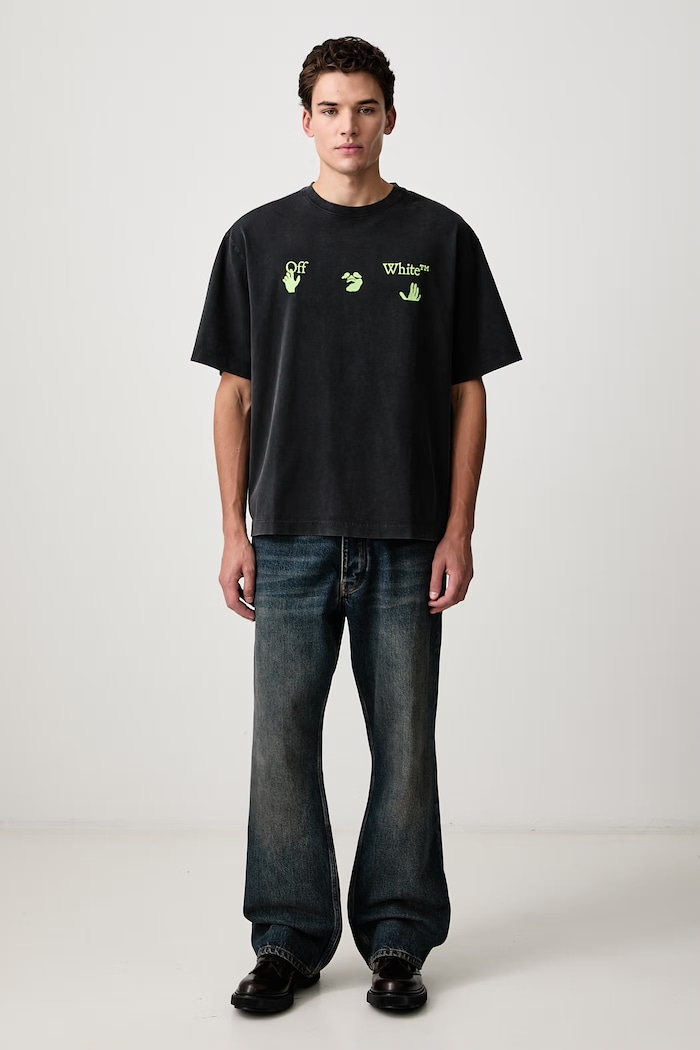 Off-White Bacco Arrow Skate t-shirt cotton Men's 44MAA120F26J019001 black AW26