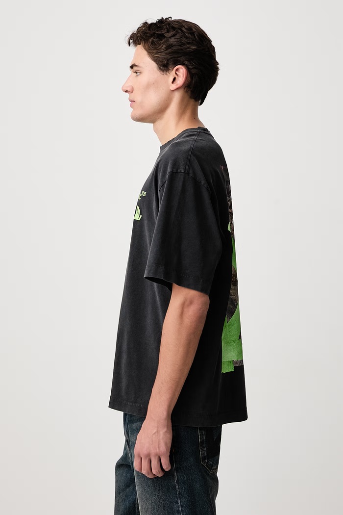 Bacco Arrow Skate t-shirt cotton Men's Off-White 44MAA120F26J019001 black