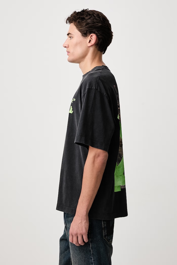 Bacco Arrow Skate t-shirt cotton Men's Off-White 44MAA120F26J019001 black