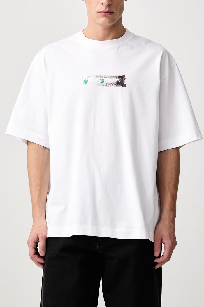 Inked Narciso Skate tričko bavlněné pánské Off-White bílá 44MAA120F26J012100