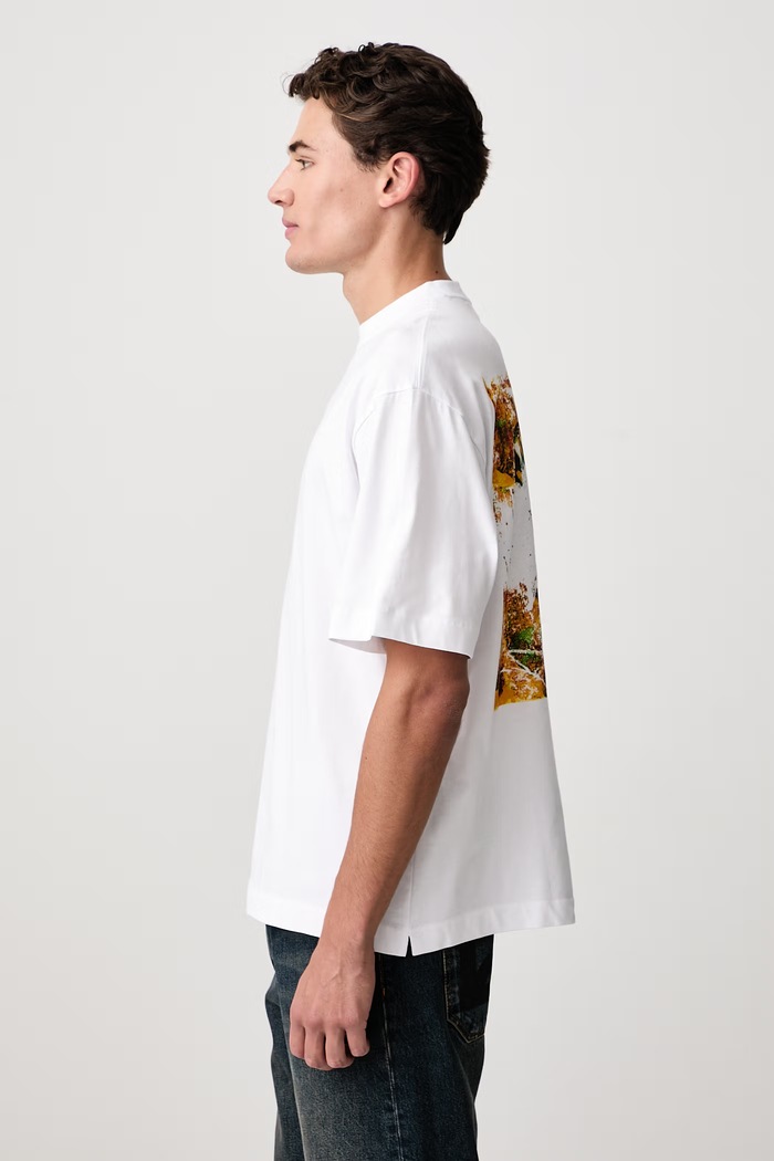 Spices Arrow Skate tričko bavlněné pánské Off-White 44MAA120F26J00D100 bílá