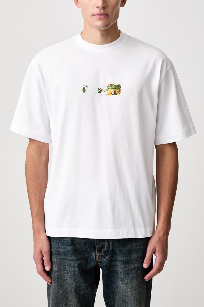 Spices Arrow Skate tričko bavlněné pánské Off-White bílá 44MAA120F26J00D100