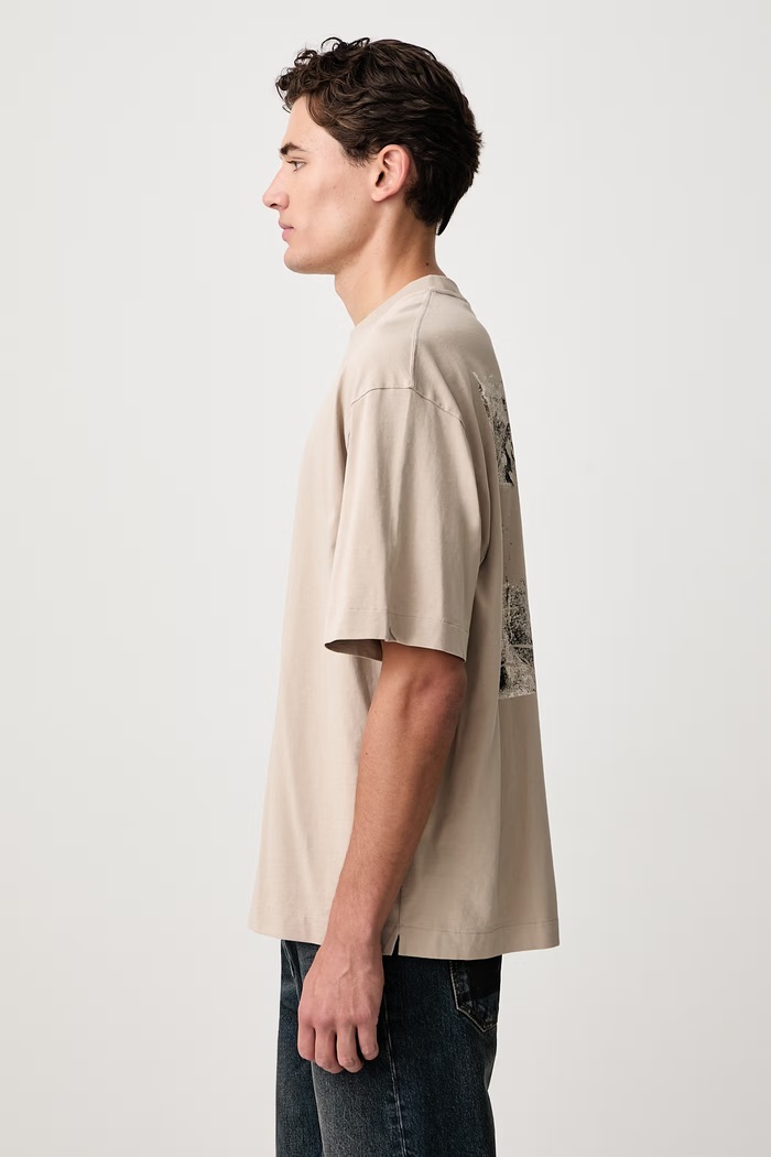 Spices Arrow Skate tričko bavlněné pánské Off-White 44MAA120F26J00D031 béžová