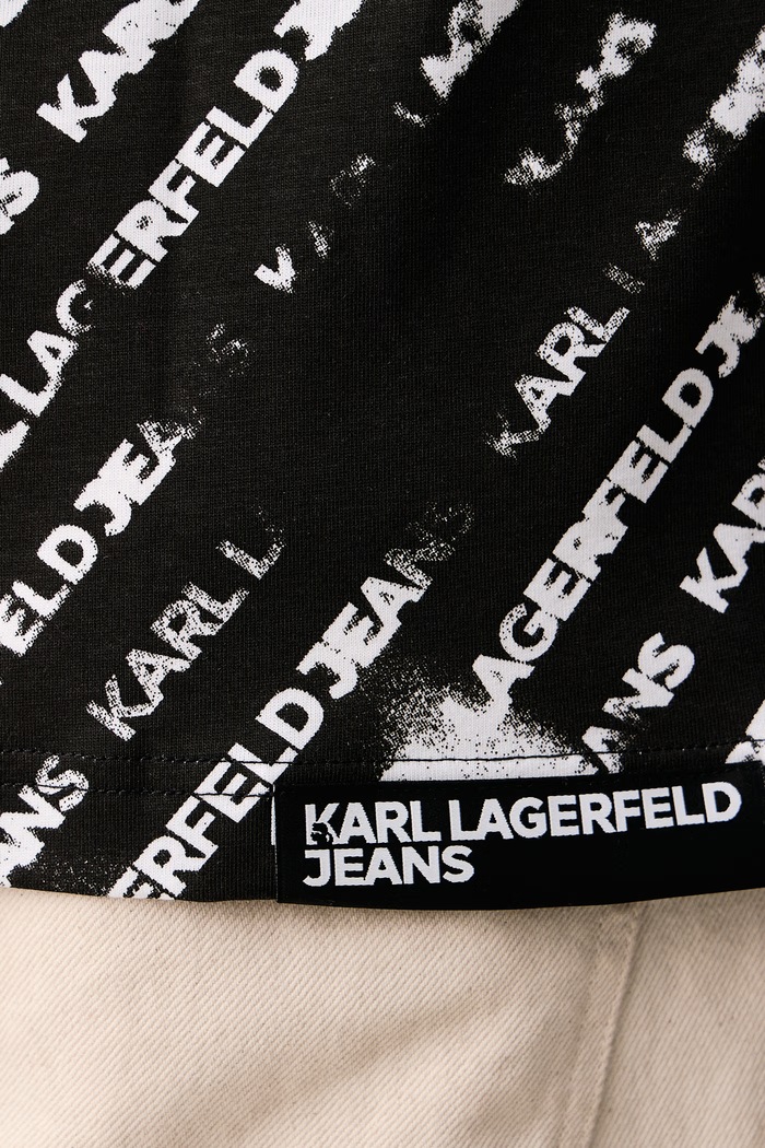 Majica za muškarce od pamuka Karl Lagerfeld Jeans crna B4M17032
