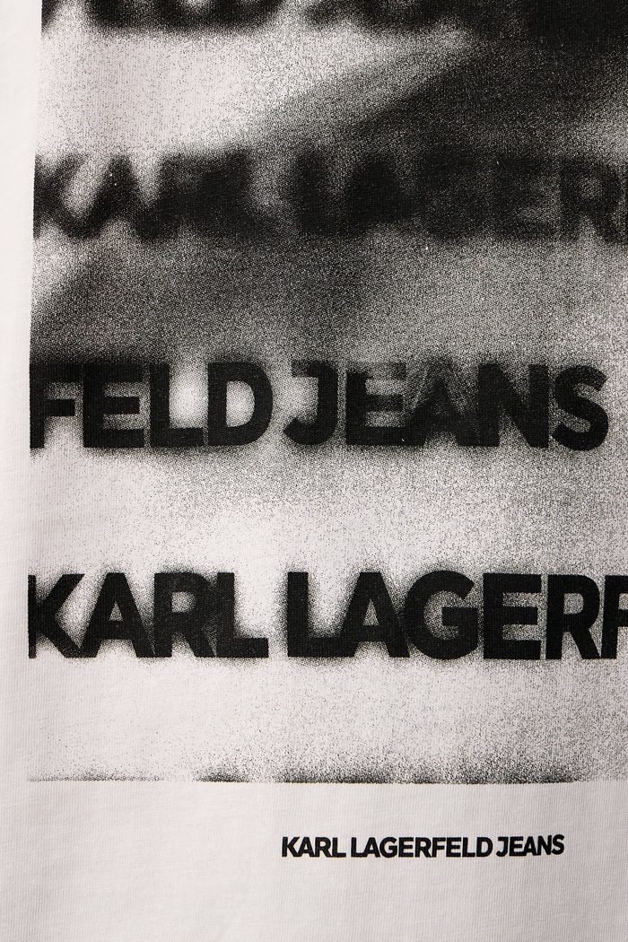 Tričko pánské bavlněné Karl Lagerfeld Jeans šedá B4M17028