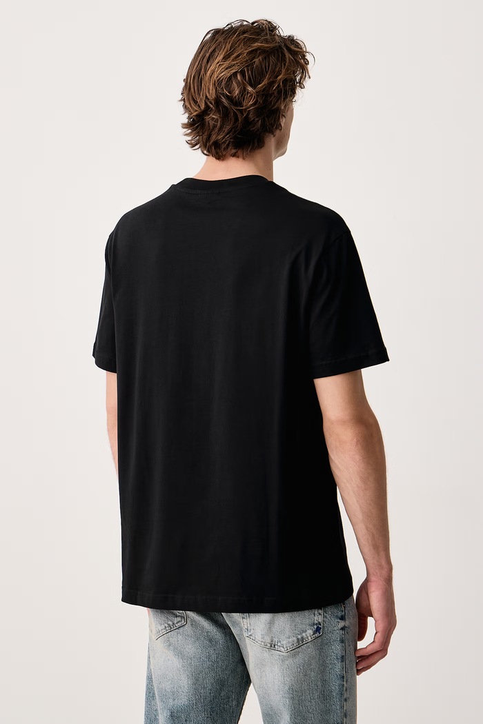 Oblečení Karl Lagerfeld Jeans Tričko pánské bavlněné B4M17028 černá