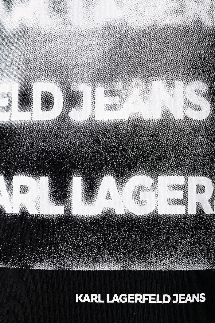 Tričko pánské bavlněné Karl Lagerfeld Jeans černá B4M17028