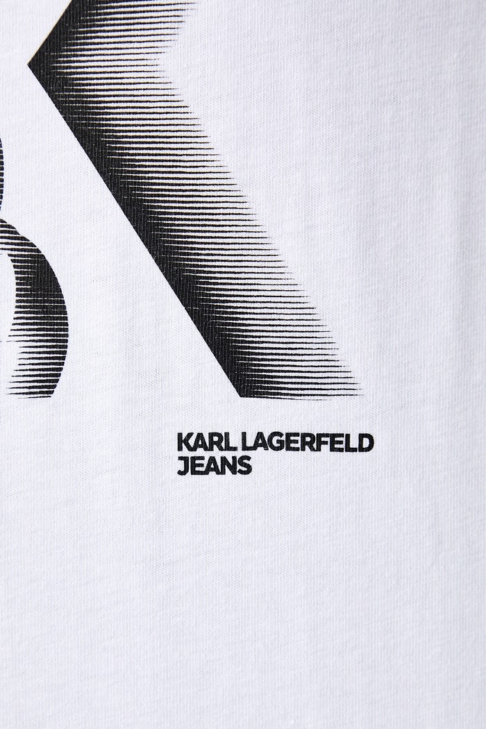 T-shirt męski bawełniany Karl Lagerfeld Jeans biały B4M17026