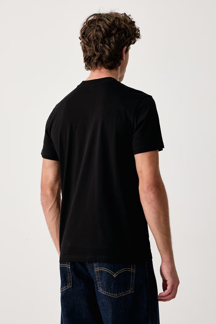 Oblečení Karl Lagerfeld Jeans Tričko pánské bavlněné B4M17024 černá
