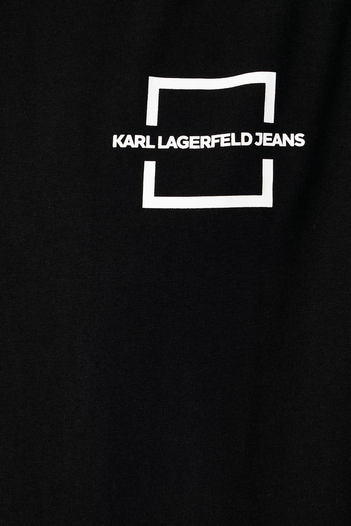 Tričko pánské bavlněné Karl Lagerfeld Jeans černá B4M17024