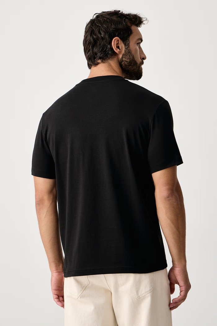 Odzież Calvin Klein Jeans T-shirt męski bawełniany z elastanem LV04RAB810 czarny
