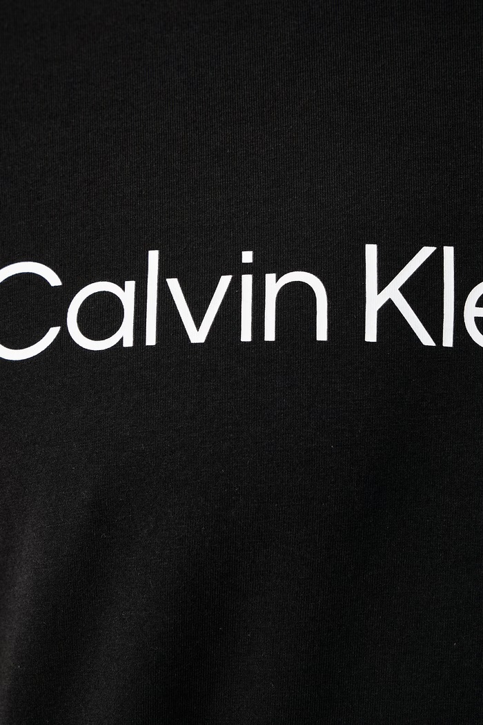 T-shirt męski bawełniany z elastanem Calvin Klein Jeans czarny LV04RAB810
