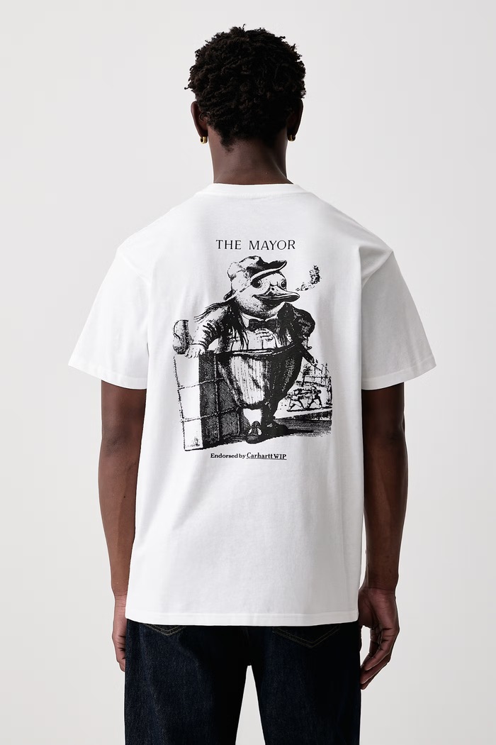 Carhartt WIP Vote T-Shirt bawełniany męski biały I037269