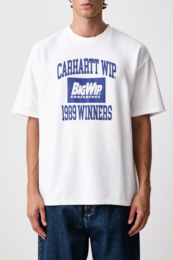 1989 Winners T-Shirt tricou oversized din bumbac pentru bărbați Carhartt WIP alb I037264