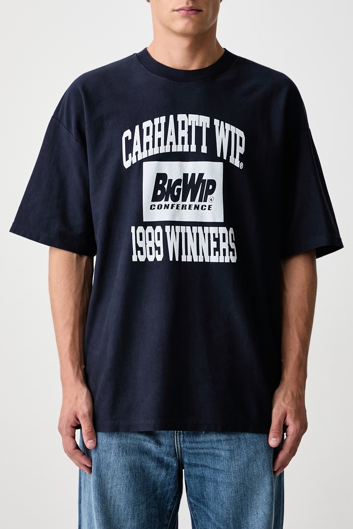 1989 Winners T-Shirt oversize bawełniany męski Carhartt WIP granatowy I037264