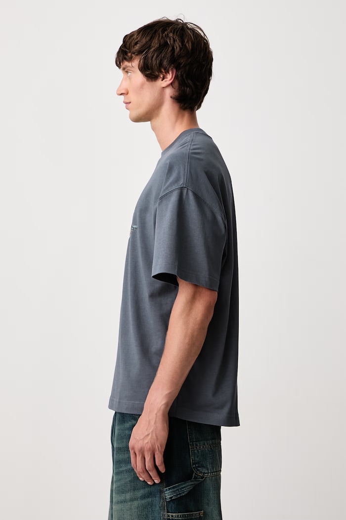 Pennon T-Shirt in cotone da uomo Carhartt WIP I037261 grigio