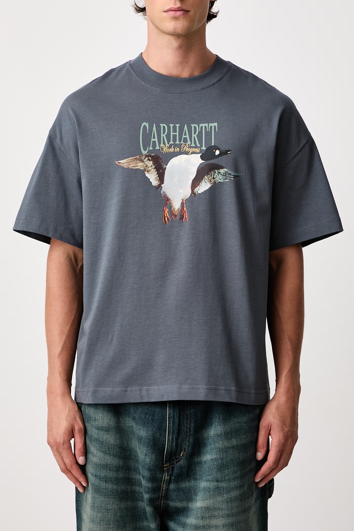 Pennon T-Shirt in cotone da uomo Carhartt WIP grigio I037261