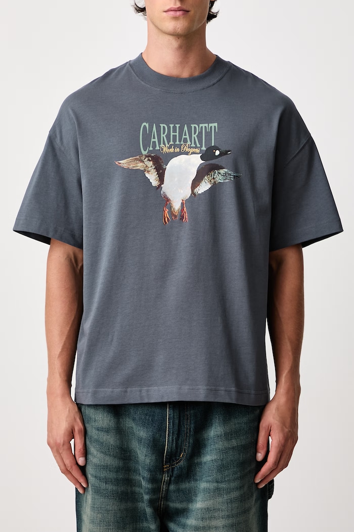 Pennon T-Shirt in cotone da uomo Carhartt WIP grigio I037261